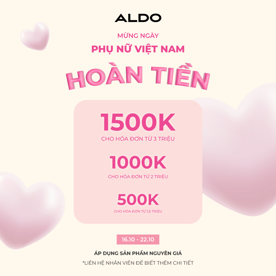 ALDO - MỪNG NGÀY PHỤ NỮ VIỆT NAM