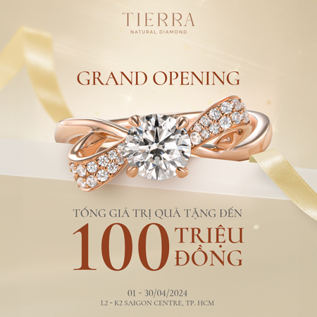 CHÚC MỪNG CHI NHÁNH MỚI CỦA TIERRA DIAMOND TẠI SAIGON CENTRE