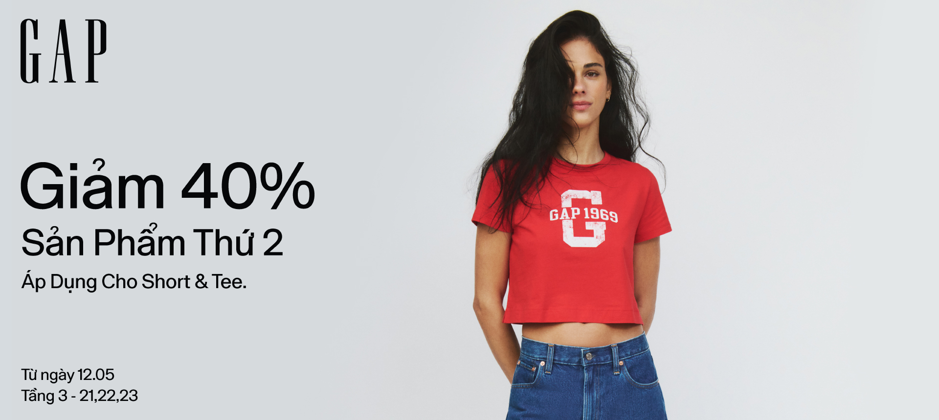 GAP - SHORTS & TEE SEASON – 40% OFF FOR THE SECOND ITEM