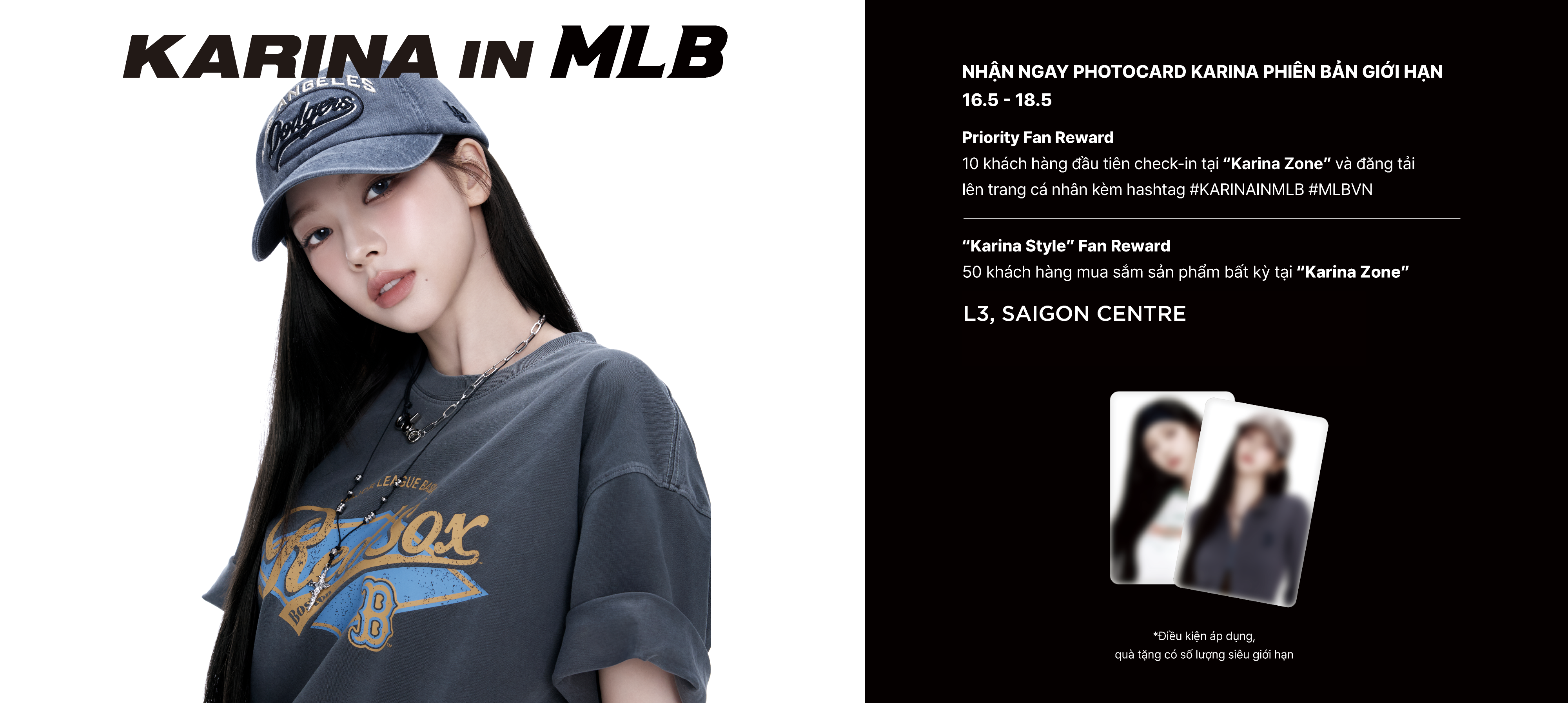 LIMITED DROP ALERT - TIME TO GET KARINA'S PHOTOCARD FROM MLB