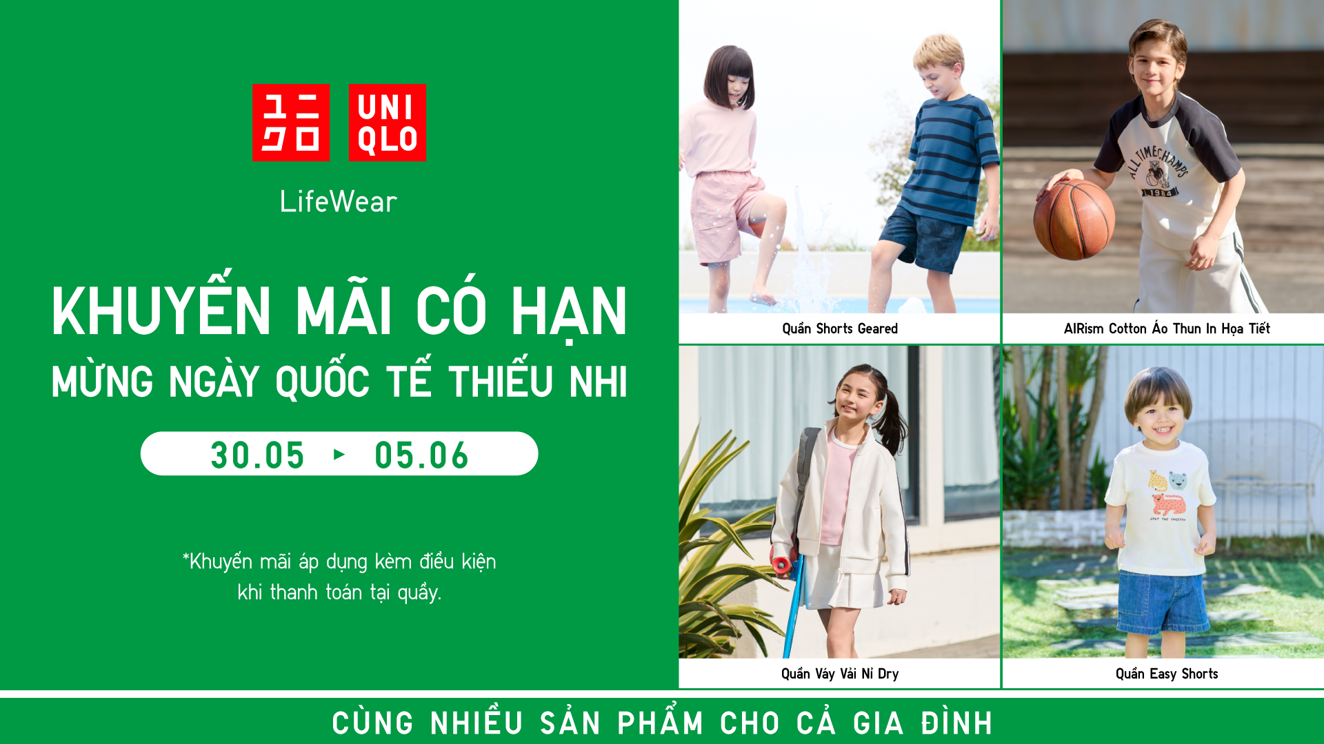 UNIQLO - CELEBRATE INTERNATIONAL CHILDREN'S DAY WITH LIMITED OFFERS