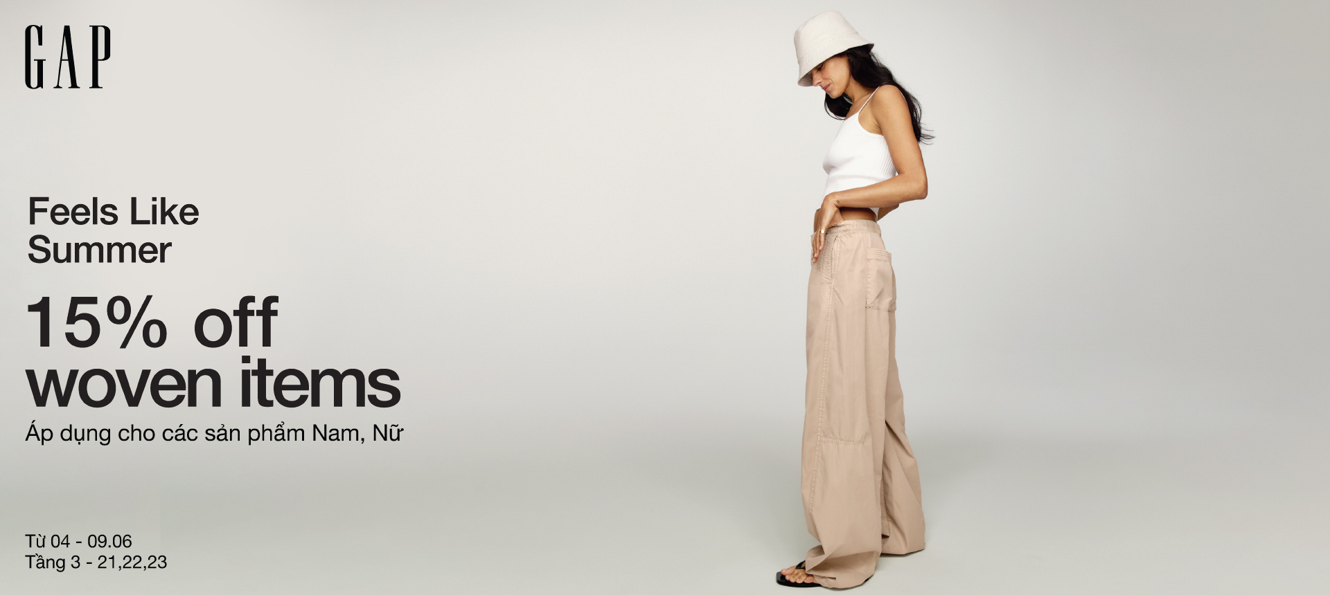 GAP - WOVEN DEALS - 15% OFF ON ADULT ITEMS
