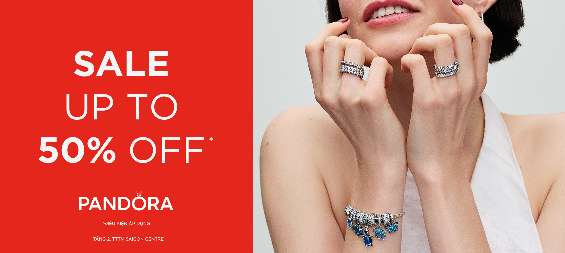 PANDORA - HÈ RỰC RỠ: ƯU ĐÃI ĐẾN 50%