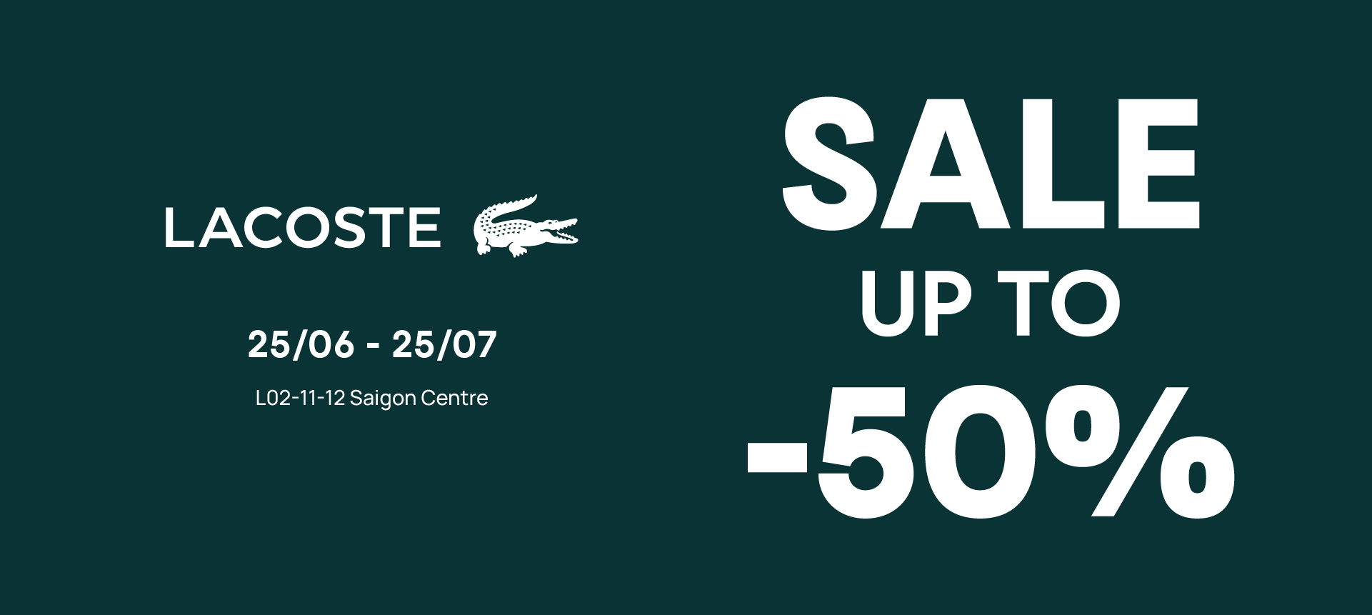 LACOSTE - END OF SEASON SALE SS25