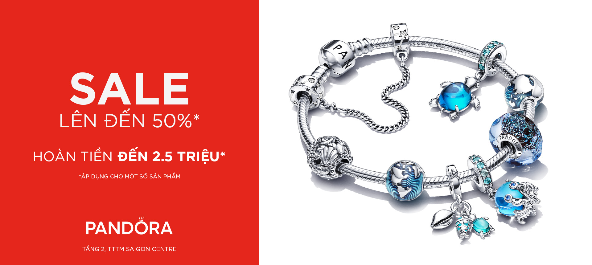 PANDORA - UNFORGETTABLE SUMMER: UP TO 50% OFF