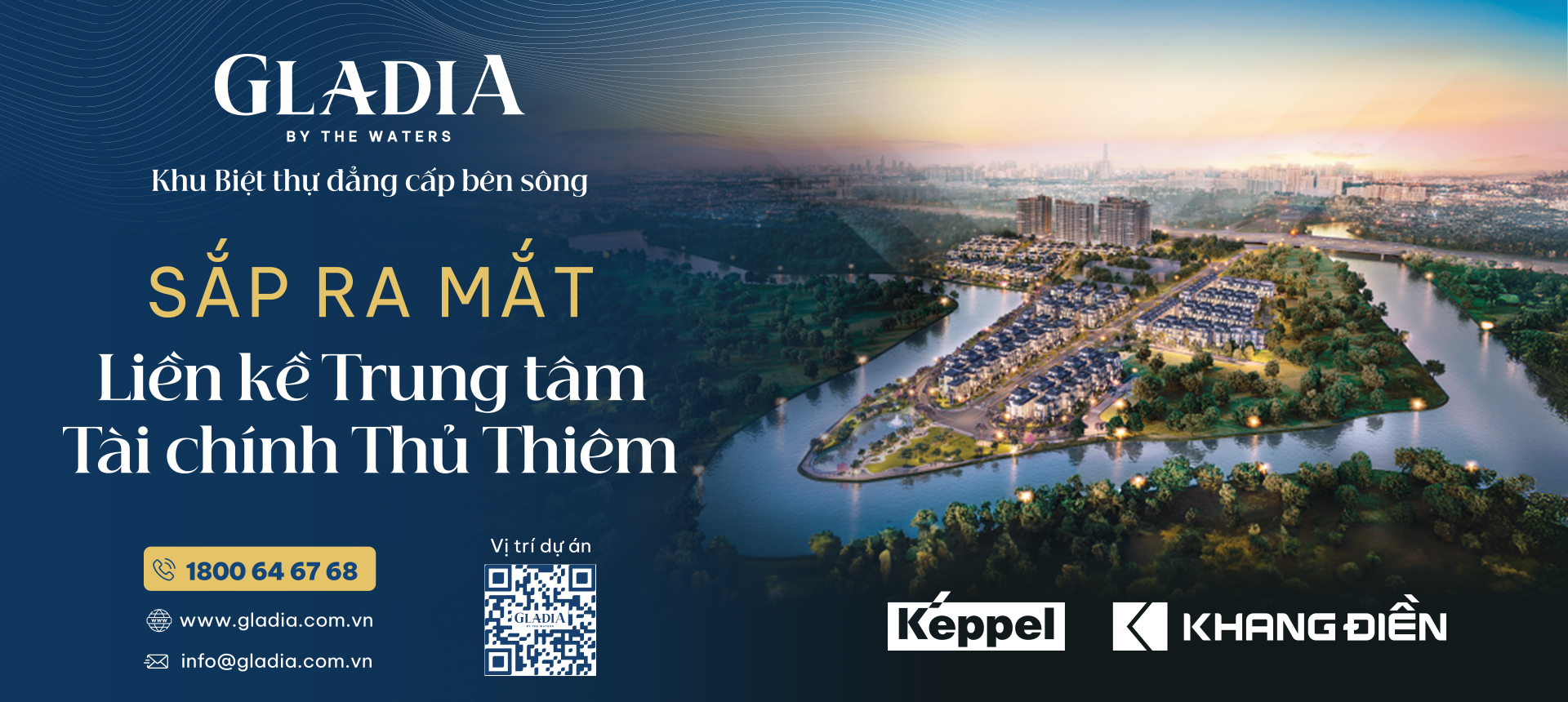 GLADIA BY THE WATER - BIỆT THỰ ĐẲNG CẤP BÊN SÔNG SẮP RA MẮT