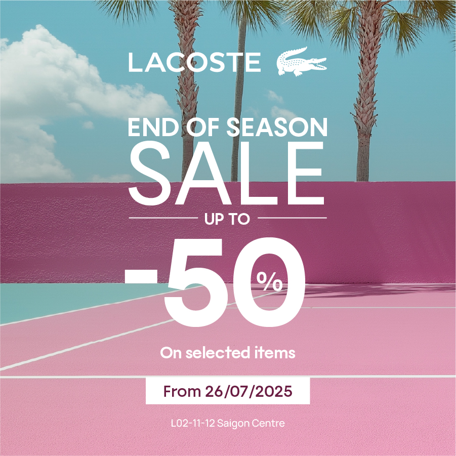 LACOSTE - END OF SEASON SALE