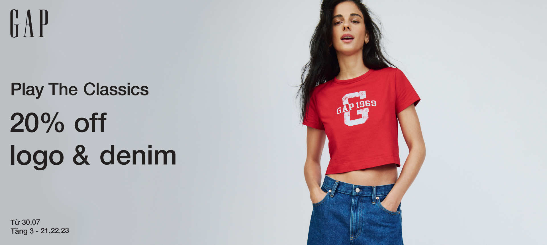 GAP SPECIAL OFFERS - PLAY THE CLASSIC - 20% OFF LOGO & DENIM