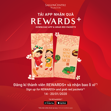 TẢI APP NHẬN QUÀ REWARDS+