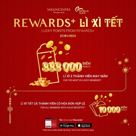 REWARDS+ LÌ XÌ TẾT